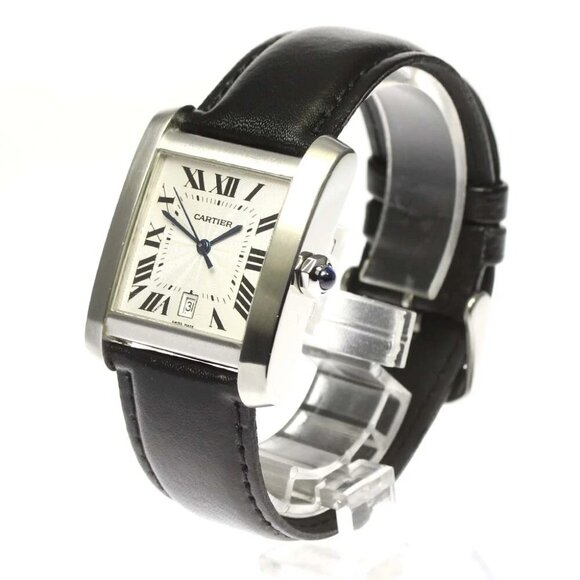 CARTIER Tank Francaise XXL W5101755 Silver Dial Automatic Men's Watch_766510 - Picture 1 of 6